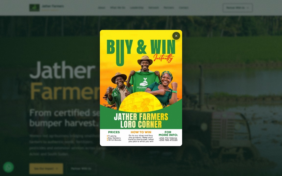 Jather Farmers website