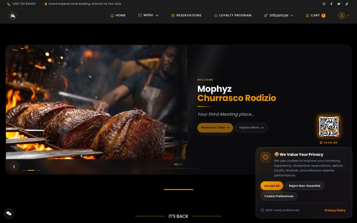 Mophyz Churrasco website