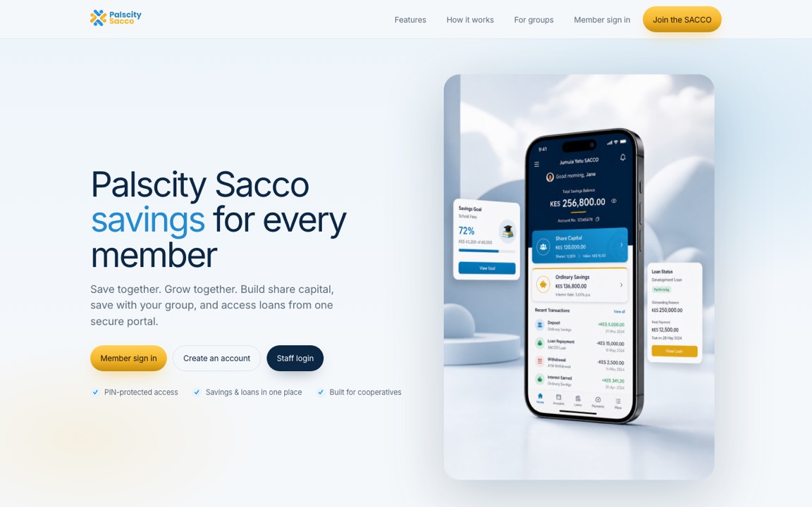 Palscity Sacco website