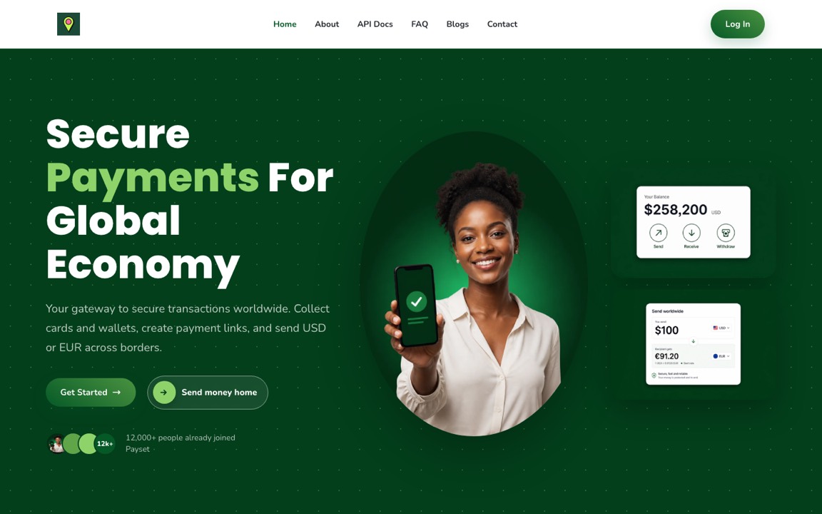 Payset website